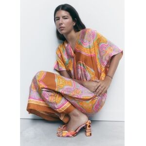 Paisley Like Floral  Printed Tunic dress